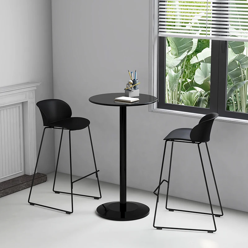 Minimalist Lounge Bar Chairs Reception Counter Italian Relaxing Bar Chairs Unique Backrest Taburetes Altos De Cocina Furniture