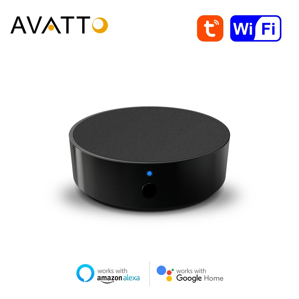 Avatto Tuya Wifi ir Remoto para ar Condicionado Vida Inteligente App Universal Infravermelho Controle Remoto Funciona com Alexa Casa do Google