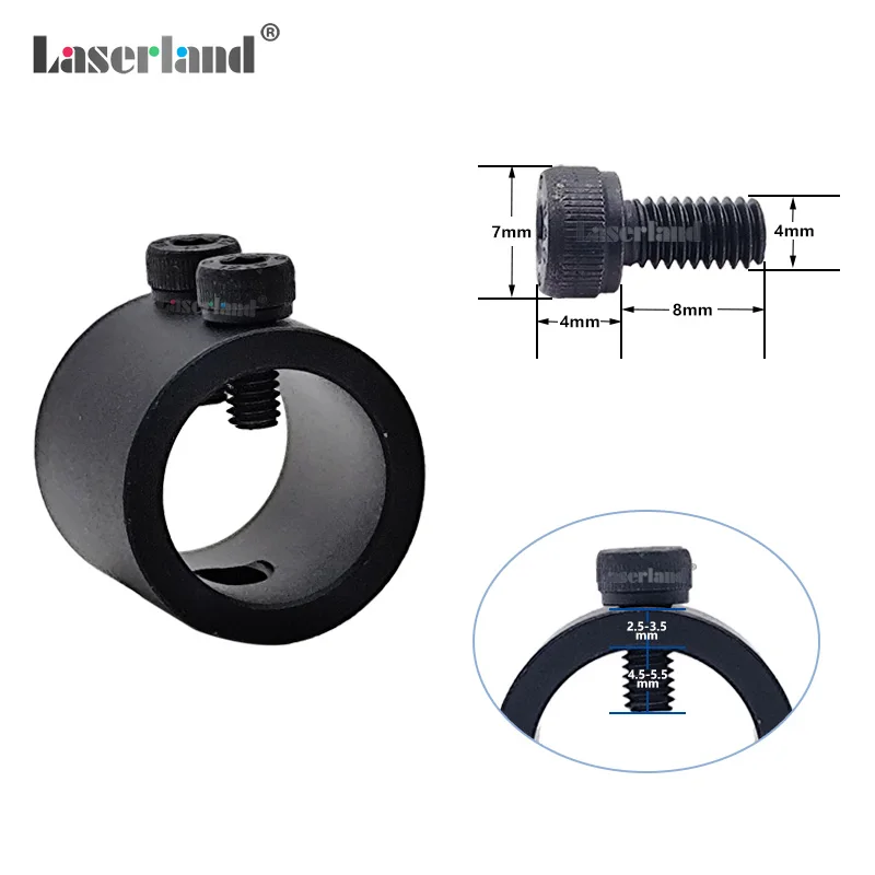 Adjustable laser holder clamp mount support base for laser module pointer lens mirror laser module laser machine spare parts laser nozzle holder ring