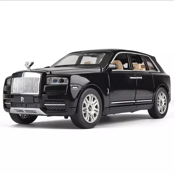 1: 24 Rolls Royce Cullinan Simulazione Lega Acusto Ottica Forza Di Ritorno Auto Giocattolo Per Bambini Regalo Di Compleanno Auto Nera