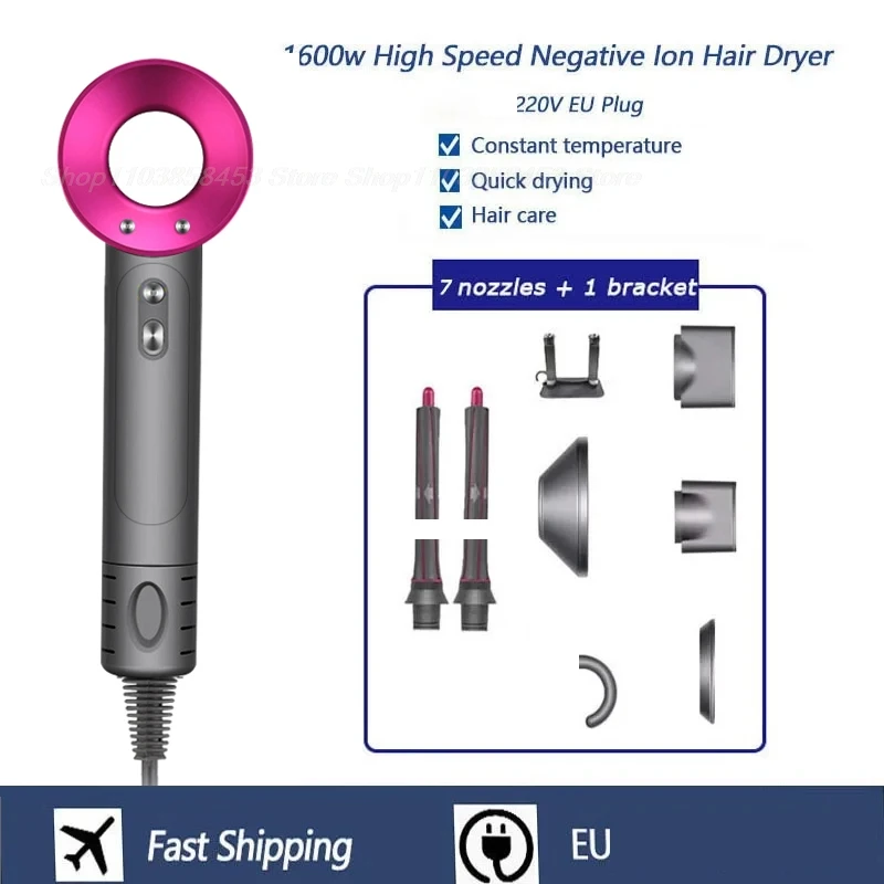 Hair Dryer Leafless Hair Dryer Negative Ion hair care Professinal Quick Dry 220V Home Powerful Hairdryer Constant Anion Electric Hair Dryer