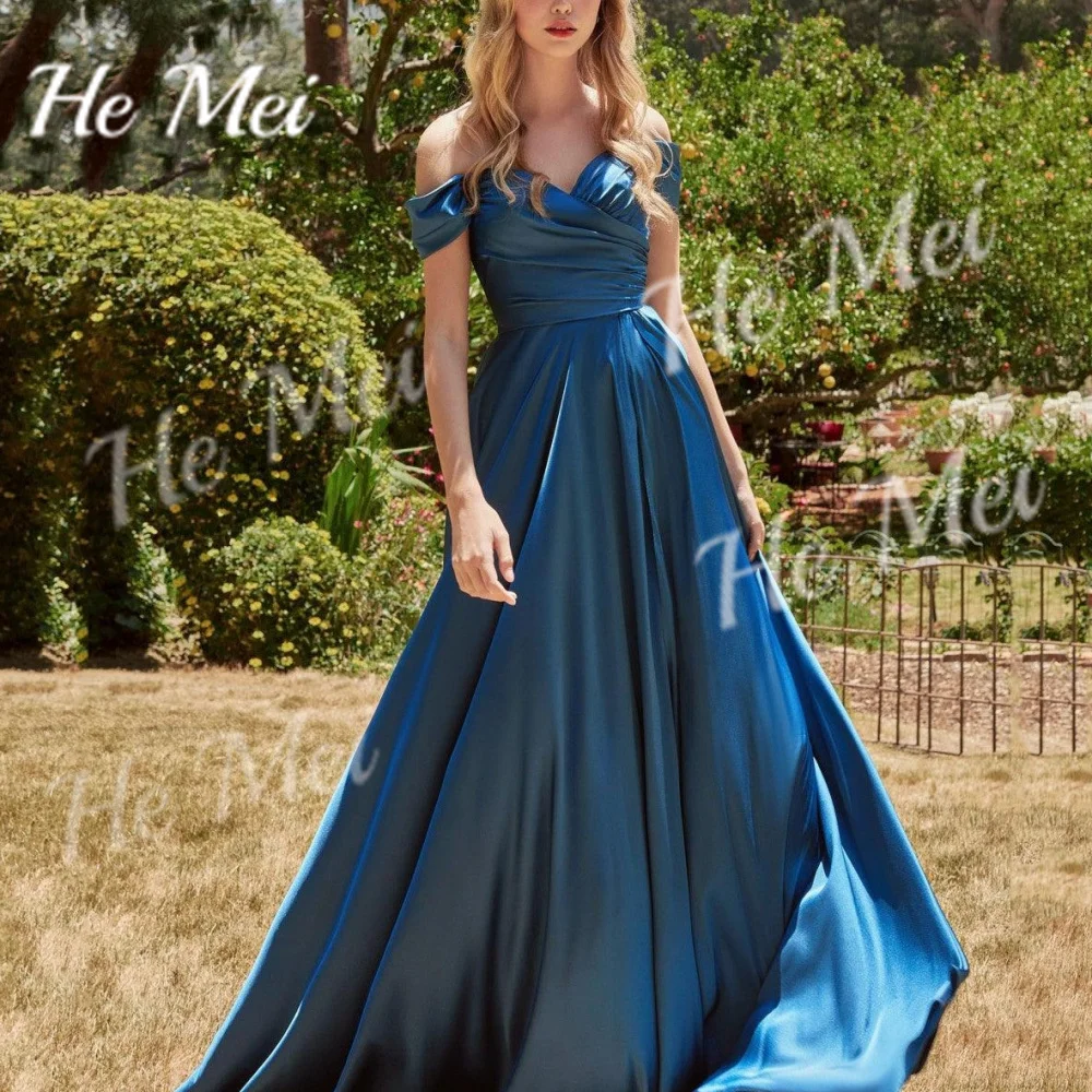 

Elegant Prom Dresses Simple Sweetheart Neck A Line Custom Party Gowns Floor Length Off The Shoulder Evening Dress فساتين طويلة