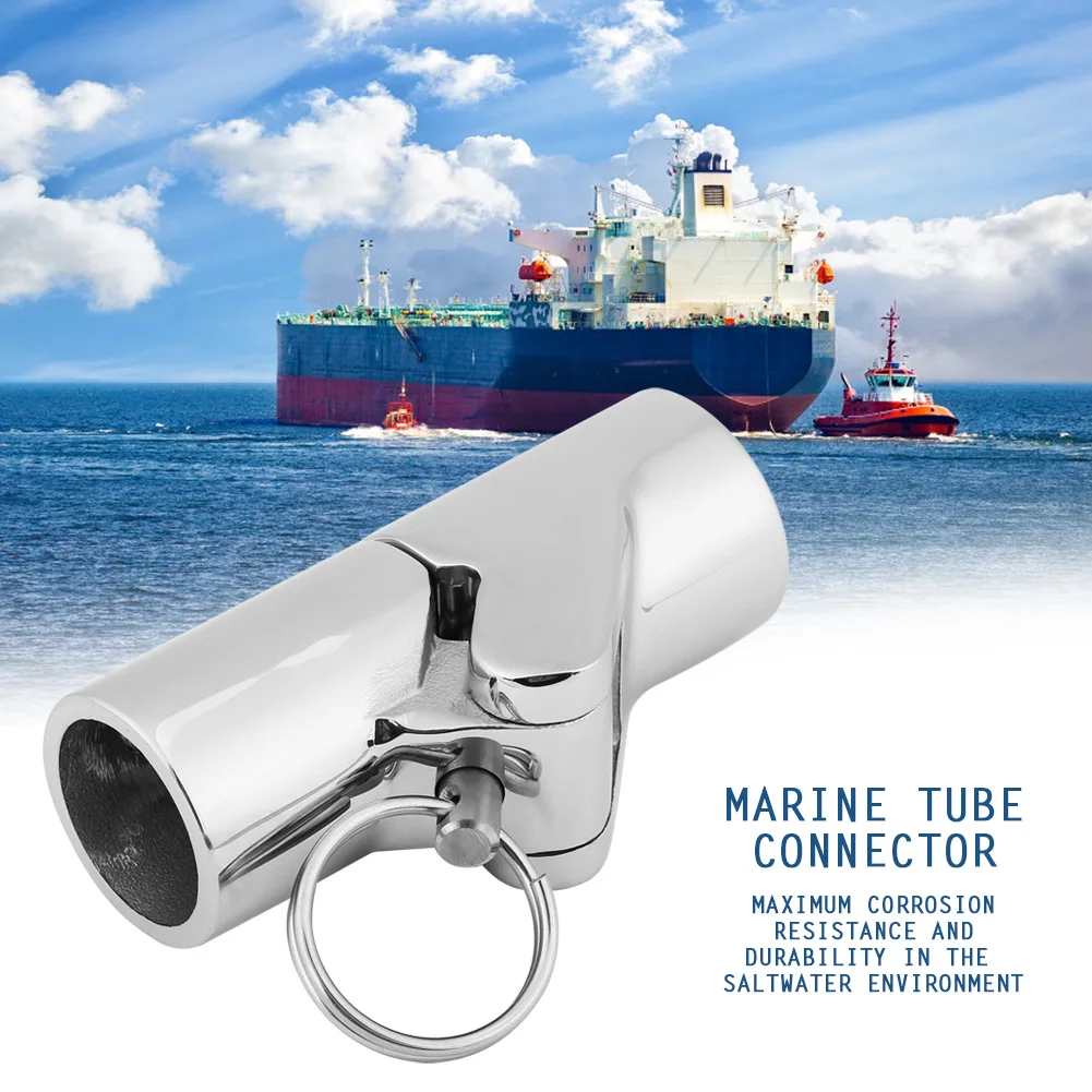 

Marine Stainless Steel Folding Swivel Coupling Tube Pipe Connector Boat Hardware Fitting