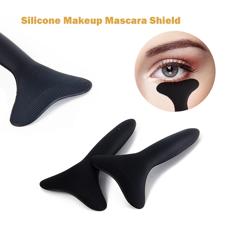 

Silicone Lash Guard Makeup Mascara Shield Eye Mascara Applicator Comb Eyelash Curl Makeup Brush Hair Curler Cosmetic Tools