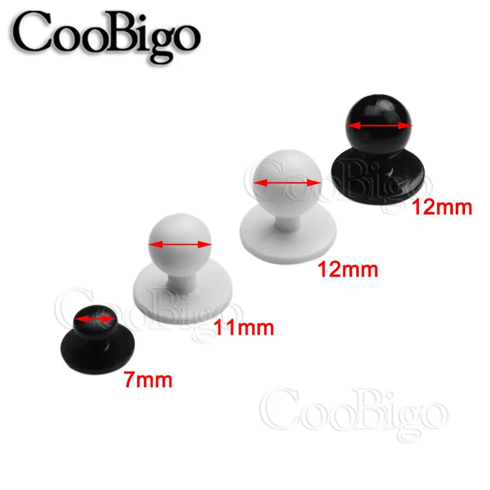 20pcs Plastic Buttons Restaurant Chef Uniforms Suit Buttons for Garment Clothes Dress DIY Accessories Black White 7mm 11mm 12mm 2