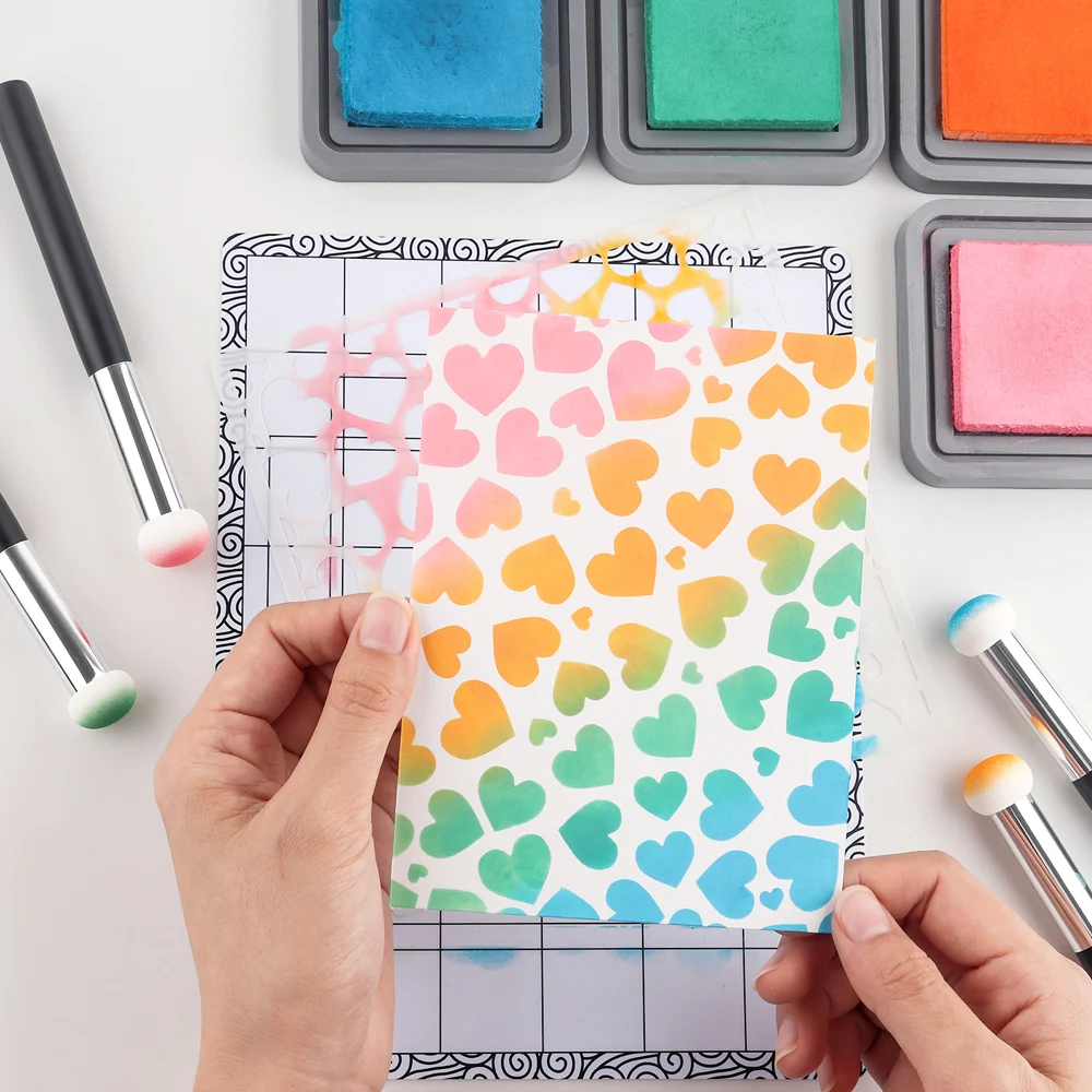 Mini Paper Pouncers Ink Applicator For Direct Ink Application On Crafts Sponge Applicators Projects Easily Smudge Tools 4Pcs/set paper pouncers