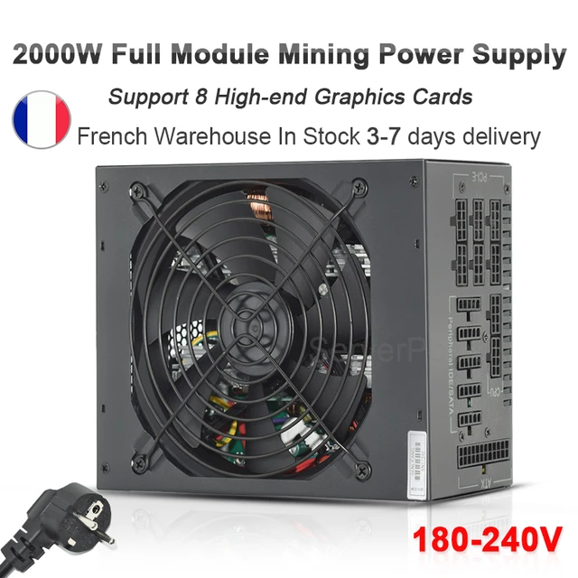 Senlifang-マイニング電源,新しいモジュール2000W,8 GPU 160v-240v,rvn