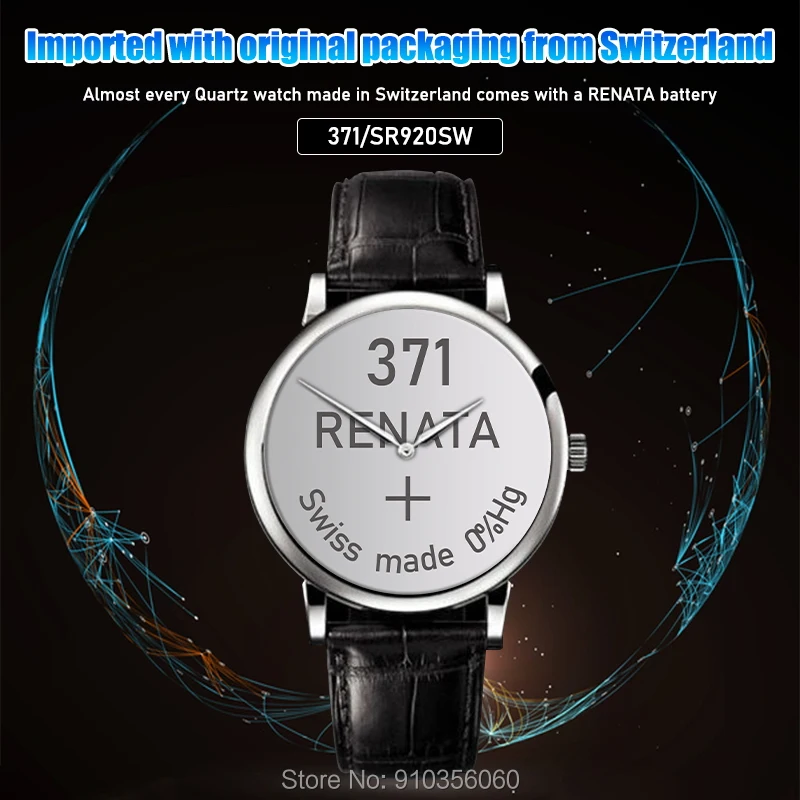 Original Renata 371 1.55V SR920SW AG6 LR920 LR69 920 Silver Oxide Button  Cell For Watch Clocks Toys Remote Control Calculator - AliExpress