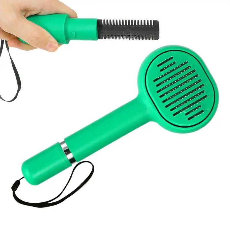 

Cat Grooming Brush Portable Deshedding Tool Removes Knots And Tangled Hair Pet Dog Grooming Rake And Brushes For Small Medium