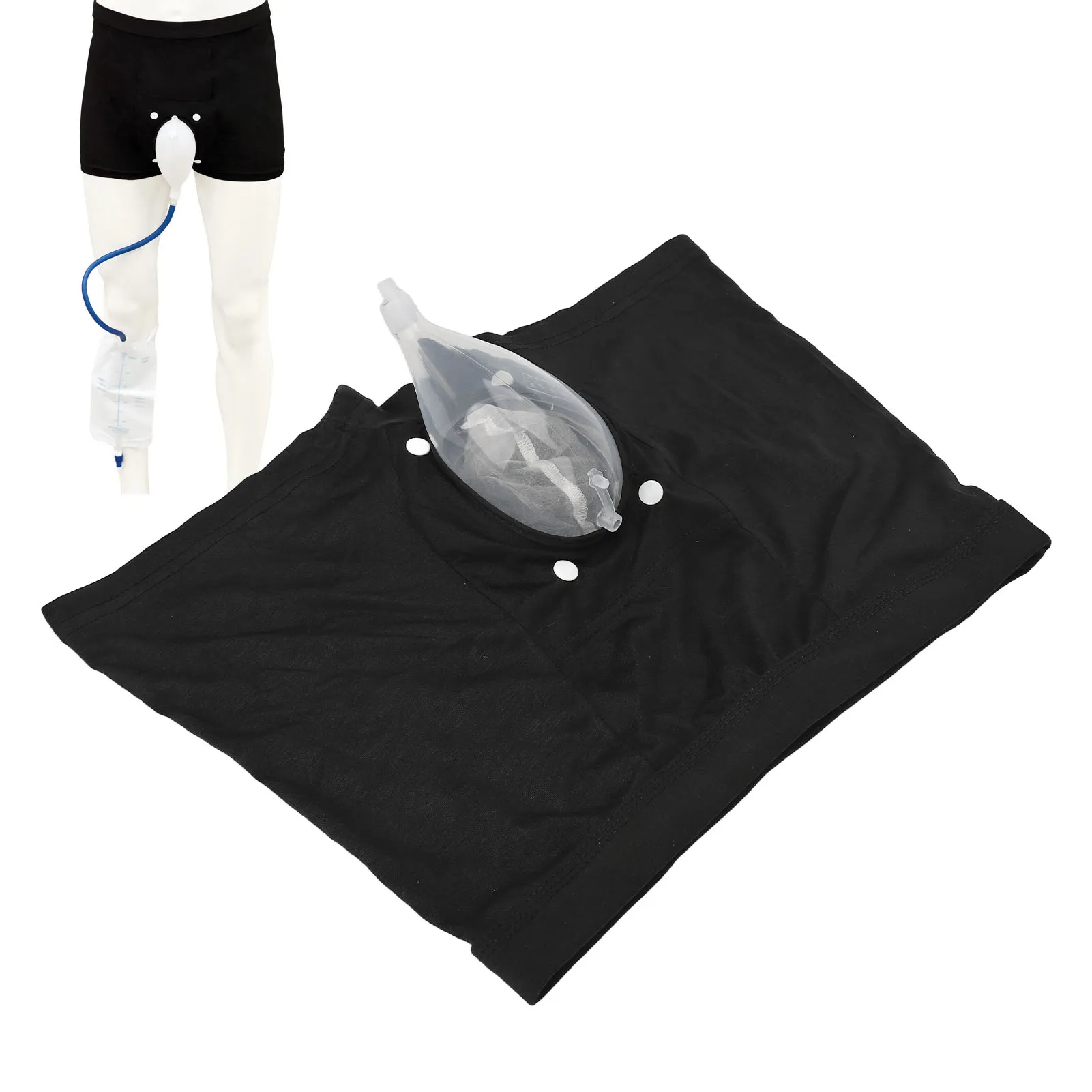 Men Urinal Pee Holder Wearable Men Urinal Bag Prevent Leakage Elastic