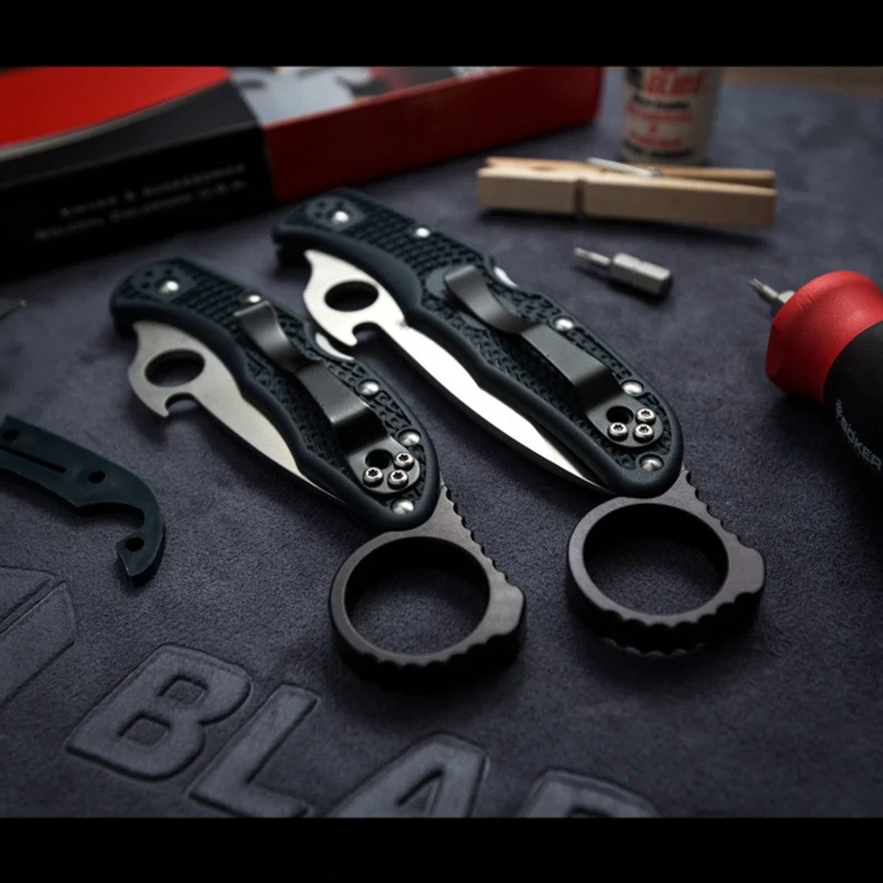 1 шт., прочное кольцо-вывеска из алюминиевого сплава для Spyderco Endura C10 Matriarch C12 Delica C11 (art.: 3920b7cd8167e) - 3920b7cd8167e