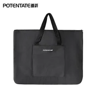 4K/8K Large Dacron Waterproof Light Weight Art Portfolio Tote Bag Black Carrying Storage Case For Poster, Sketching, and Drawing 1