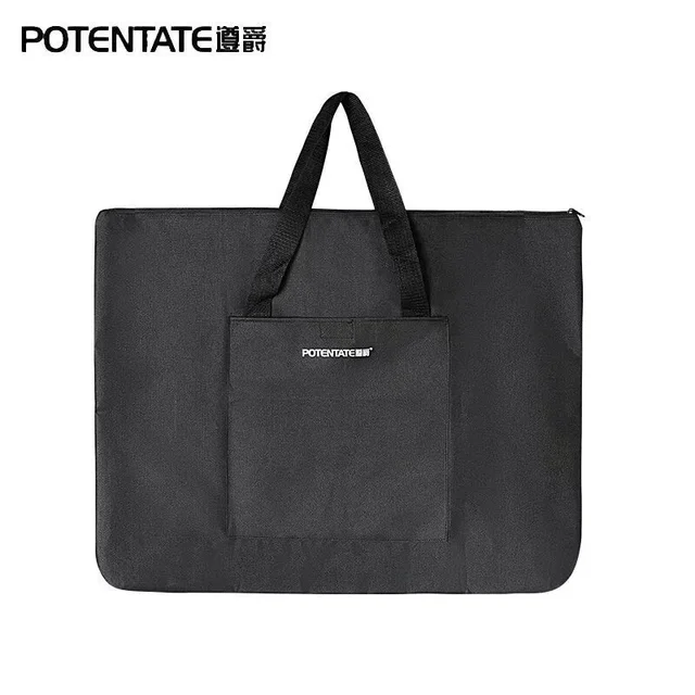 4K/8K Large Dacron Waterproof Light Weight Art Portfolio Tote Bag Black Carrying Storage Case For Poster, Sketching, and Drawing 1