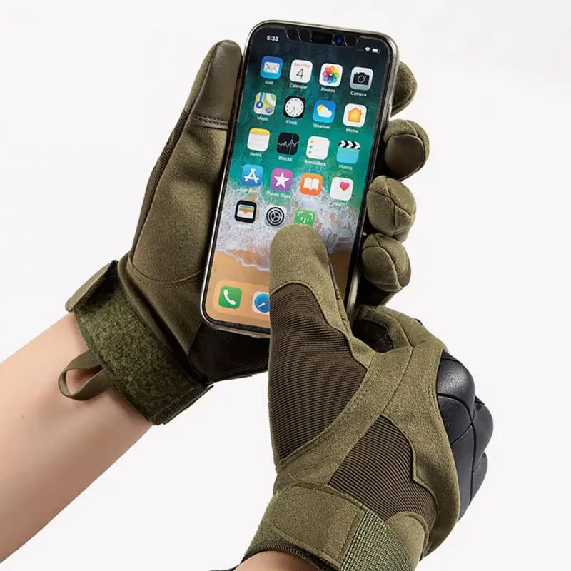 New 1 Pair Winter Warm Outdoor Sports Gloves Locomotive Military Fans Gloves Outdoor Tactical Gloves Riding Gloves 5