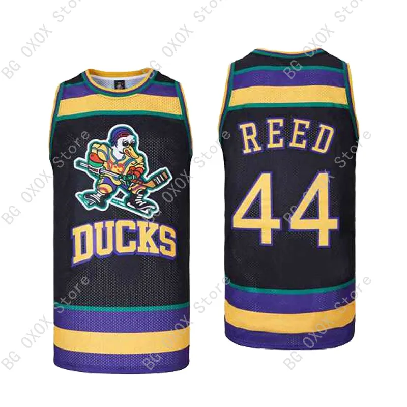 thumbnail image 1 of Camisetas de baloncesto Mighty Ducks Of Anaheim 44 Reed 99 BANKS 96 CONWAY 66 BOMBAY Costura Bordado Deportes al aire libre Negro Verde Nuevo, 1 of 5