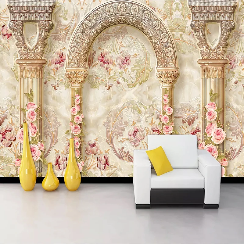 personalizado 3d estilo europeu mural papel de 03
