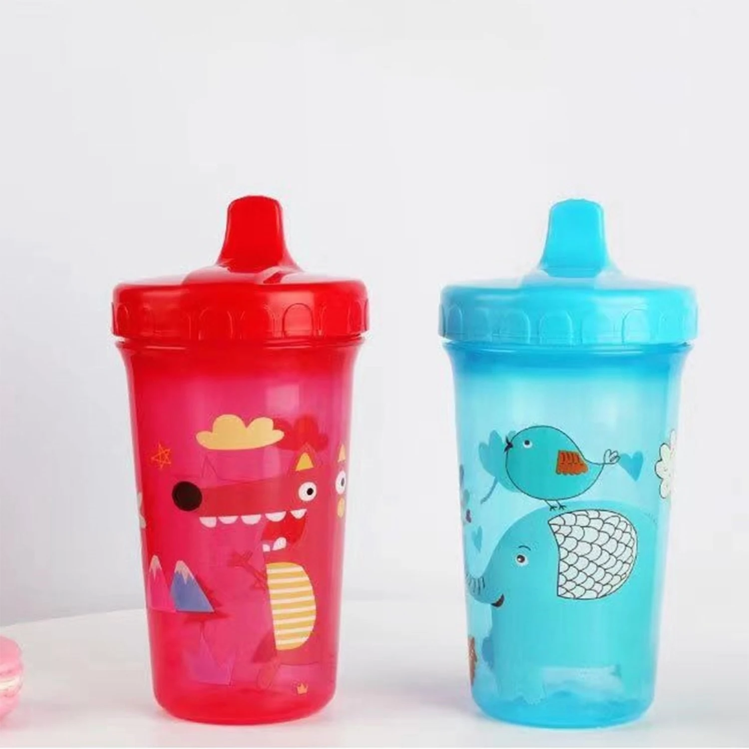 Baby No Spill Drinking Cup 300ml Toddler Child Bite Proof BPA Free Training Cup Newborn