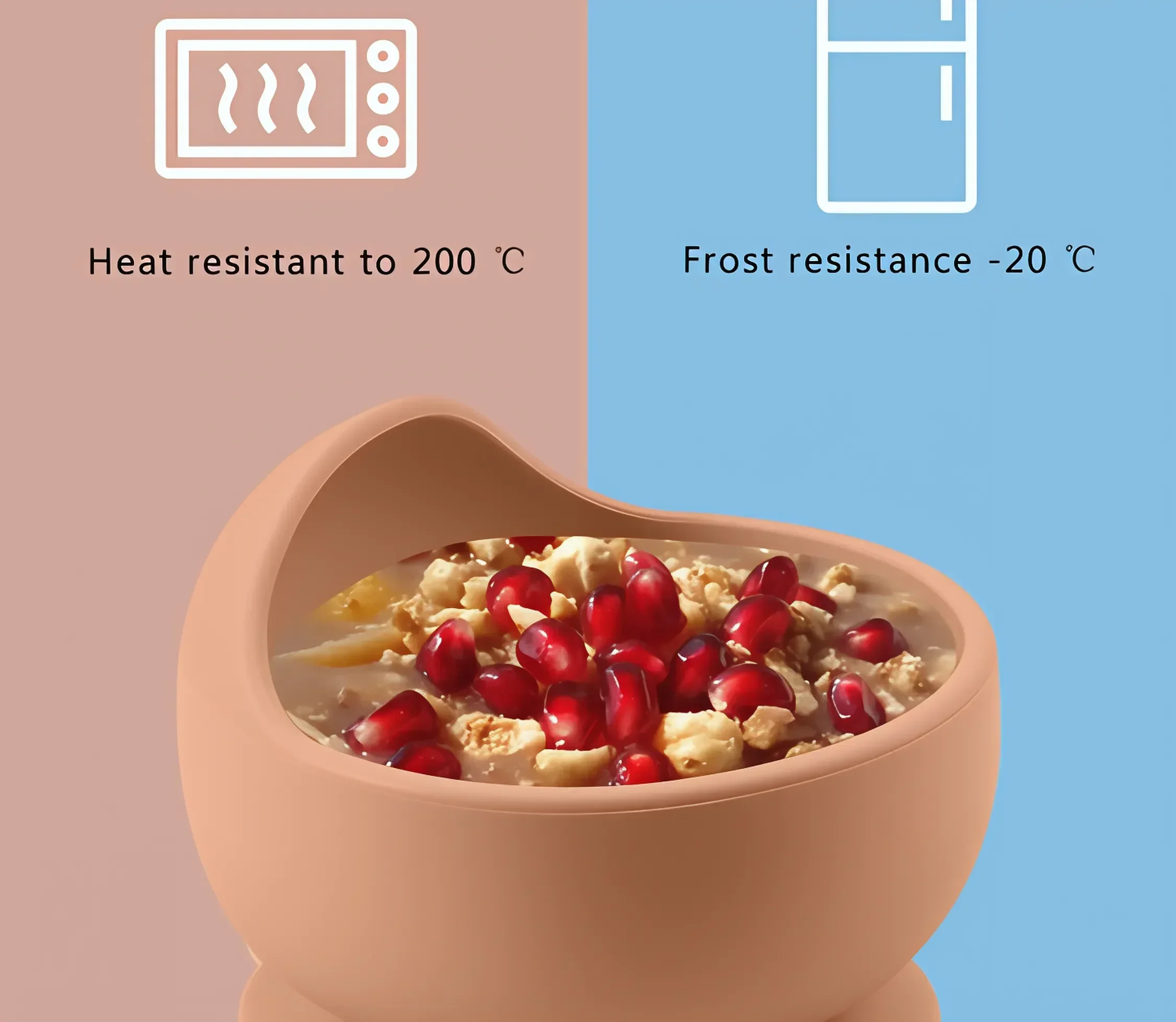 Children Silicone Suction Cup Bowl Feeding Tableware Infant Non-slip Training Learning to Eat Bowl Baby Complementary Bowl 5