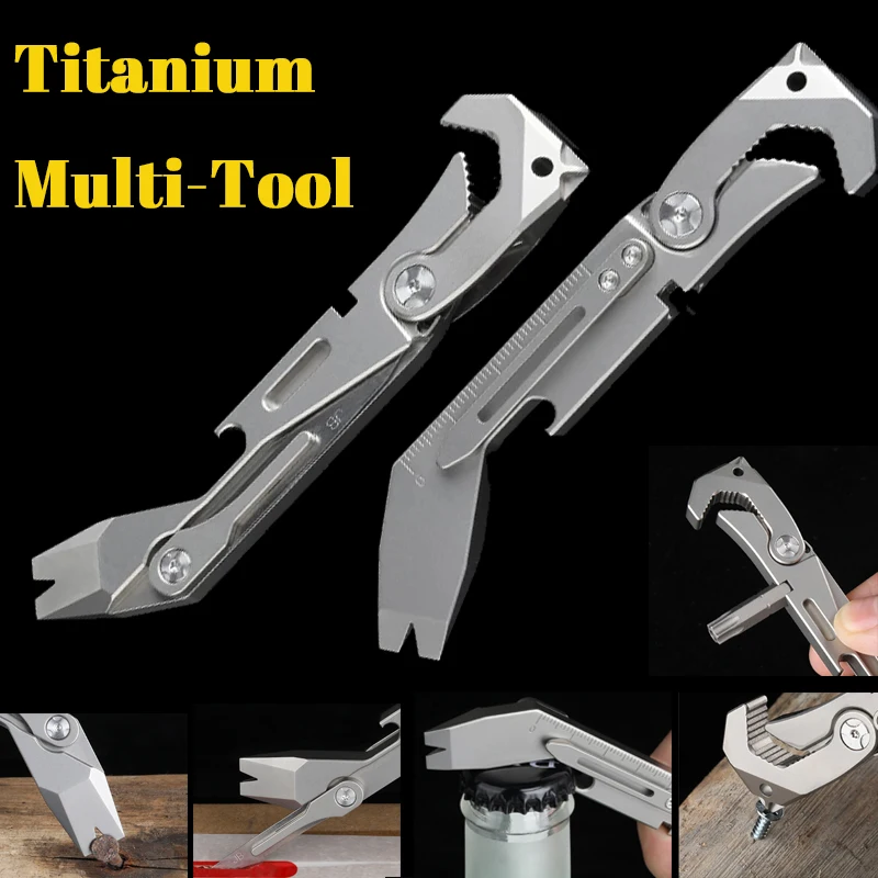 TitaniumMultifunctionalOutdoorToolScalpelknifeBottleOpener