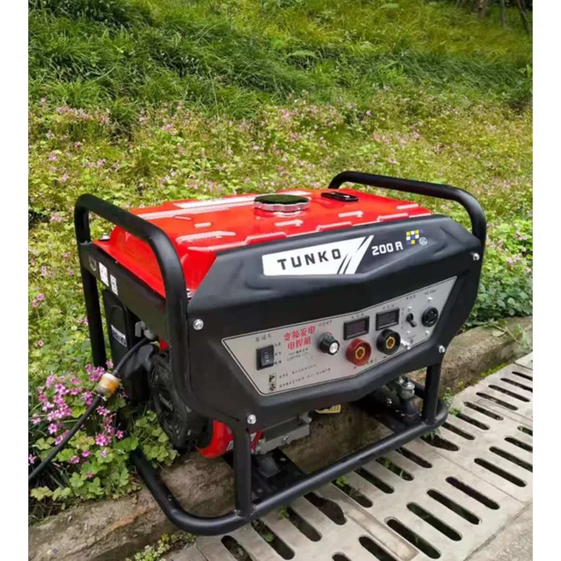 Variable Frequency Gasoline Welding And Power Generation Dual-purpose Machine 200A, Adjustable Welding Current, AC 3000W