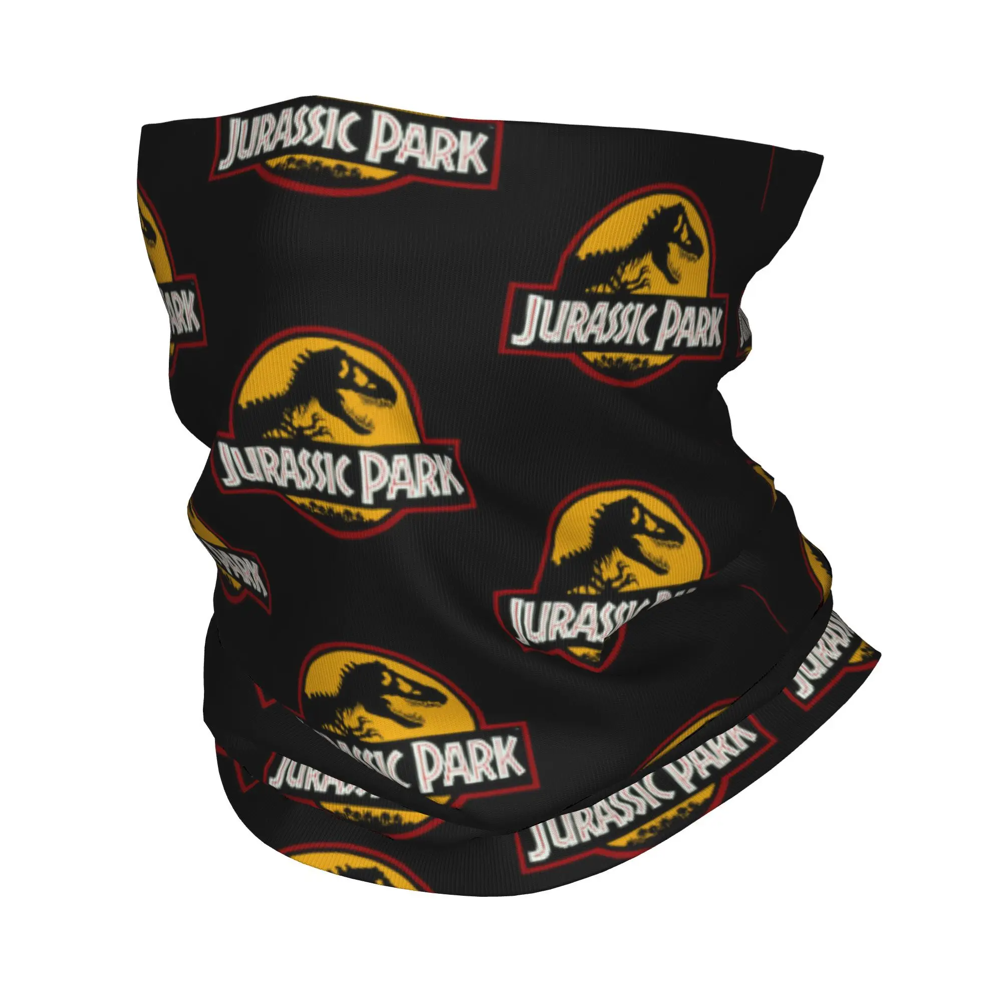 Jurassic Park Ancient Animal Winter Headband Neck Warmer Hiking Running Tube Scarf Giant Dinosaur Face Bandana Gaiter