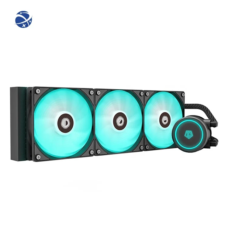 

Yun Yi ID-COOLING AURAFLOW X 360 Water Cooling With RGB LED Lighting 360mm Radiator 3*120mm PWM Fan RGB Sync With MB
