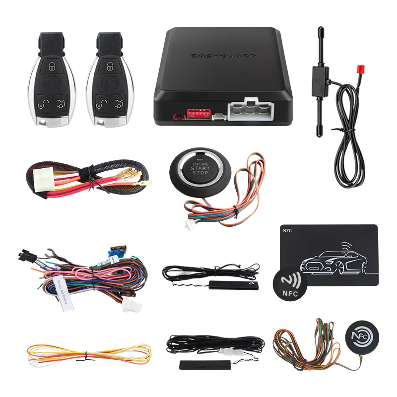 EASYGUARD ERS001 Universal Remote Starter Module For Key Start Vehicles (12V) - Use With Existing Factory Remote
