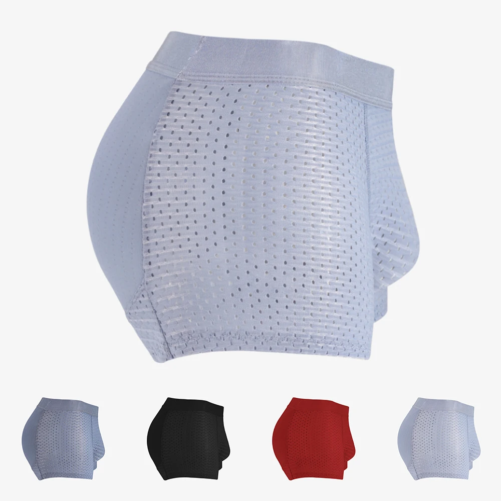 

Men Trunks Hip Butt Lifter Enhancer Briefs Padded Boxer U Convex Pouch Underwear Shapewear Cuecas Male Fake Seamless Buttocks