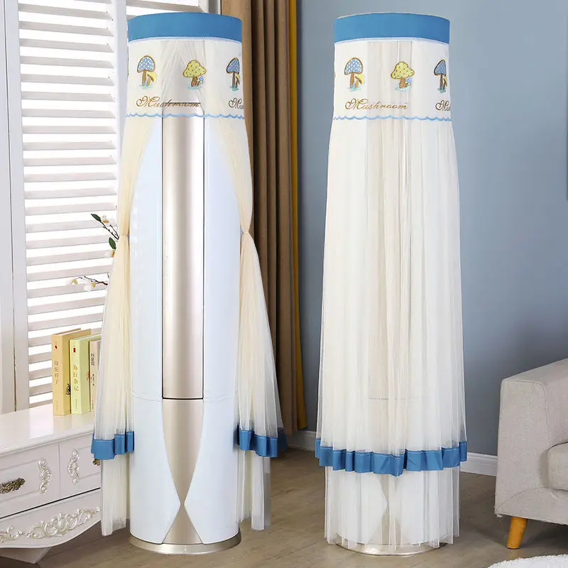 Standing Air Conditioner Covers Mesh Universal Living Room Dust-proof Decorative Cover Anti-direct Blowing Easy Clean Protector