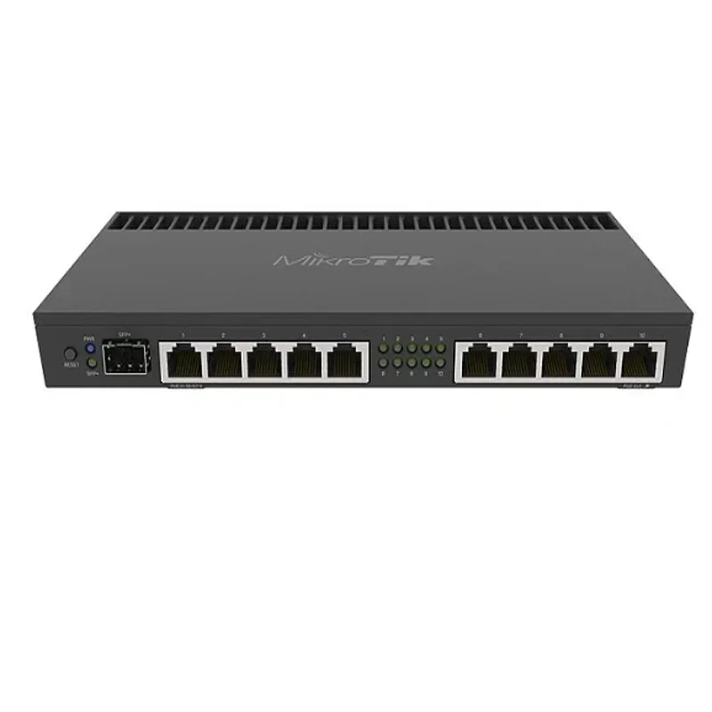 

Mikrotik RB4011iGS + RM 1U Rack 10xgigabit Port SFP + Quad-Core 1.4Ghz CPU Gigabit Wired Router Operating System l5