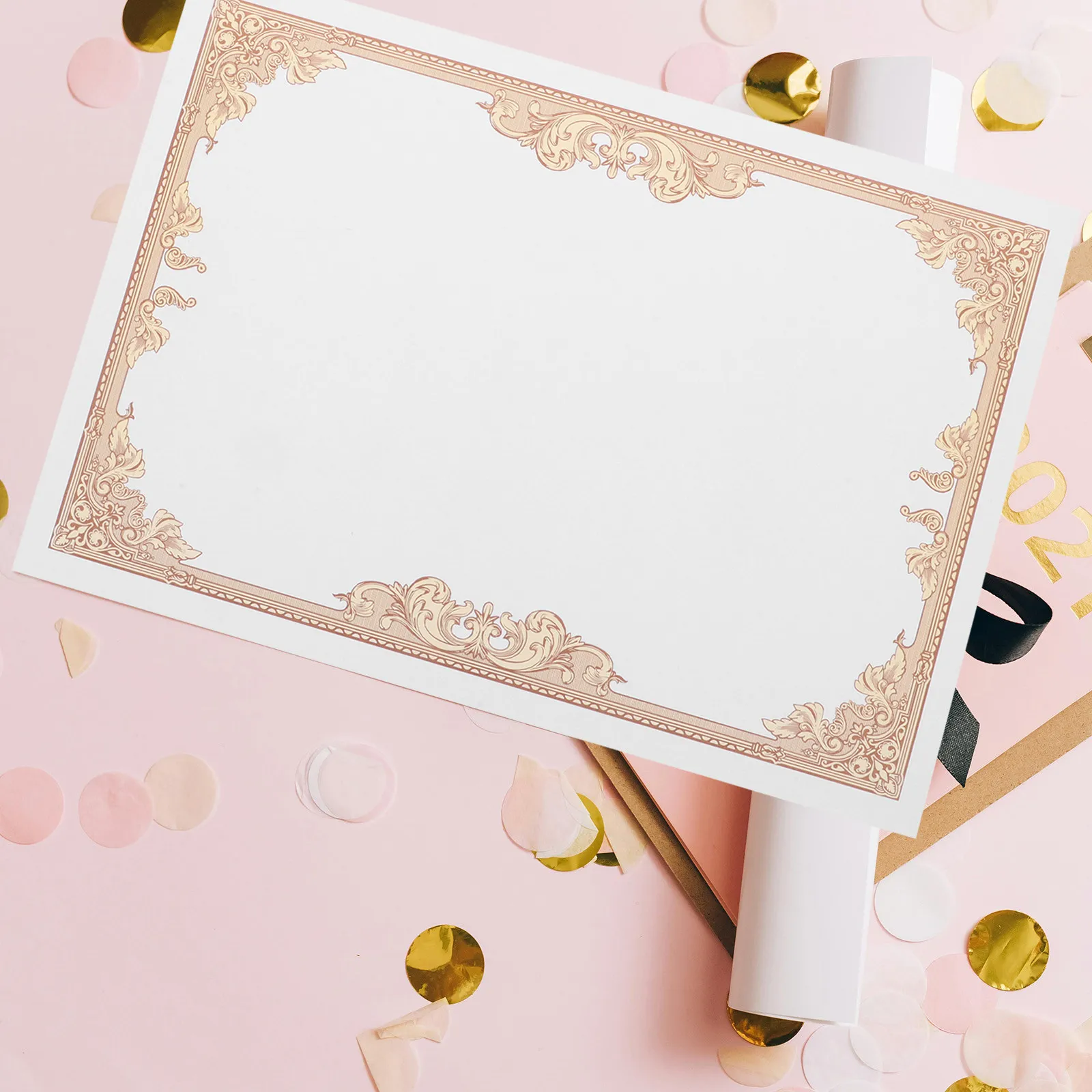 30Pcs 인증서 용지 공백 인쇄 가능 내부 용지(디플로마 수여용) 졸업 학업상 증서 수여서