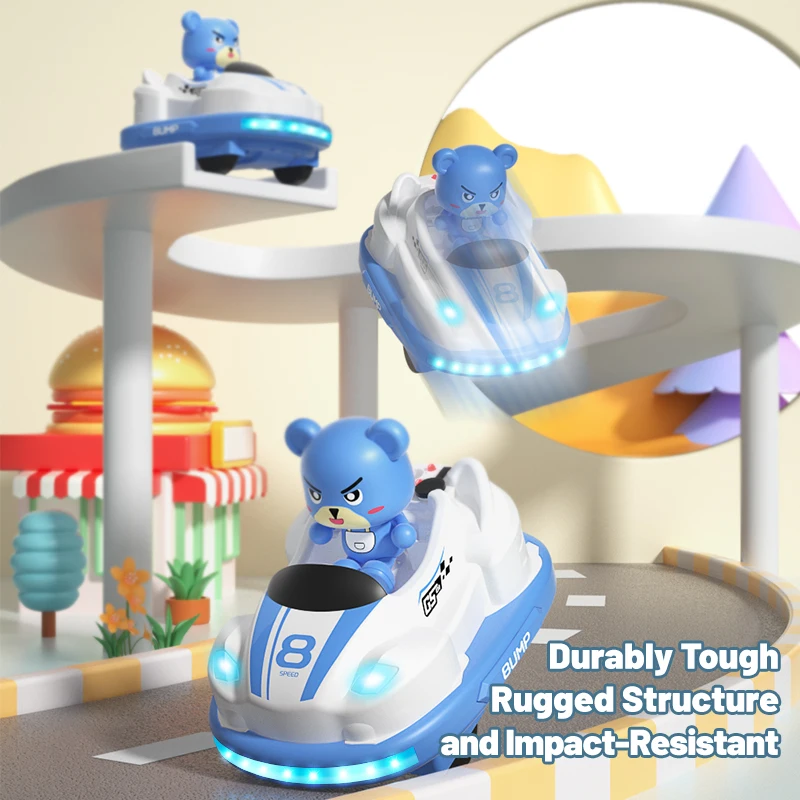 Remote Control Bumper Car Toy with Sound and Light for Kids