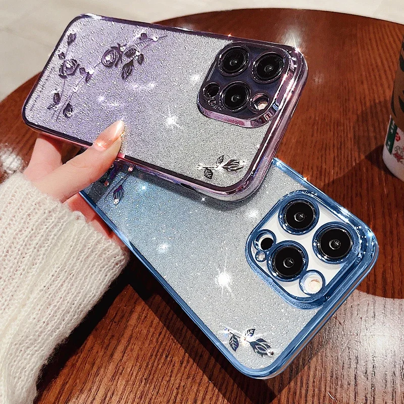 Glitter Rhinestone Phone Cover, Edge 40 30 Neo Design