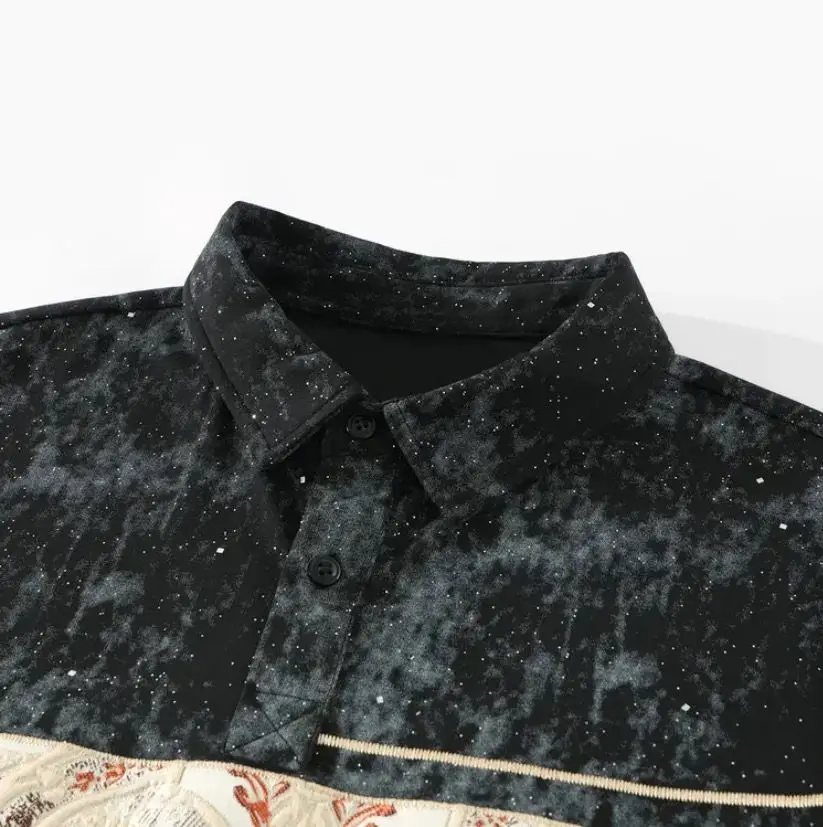 Short Sleeve Slim Fit Mens With Collar T-shirt Print Tie Dye Male Polo Shirts High Quality Quick-drying Original Summer Clothes 26 S1208788d104b44ac8e93fc291fb97380g