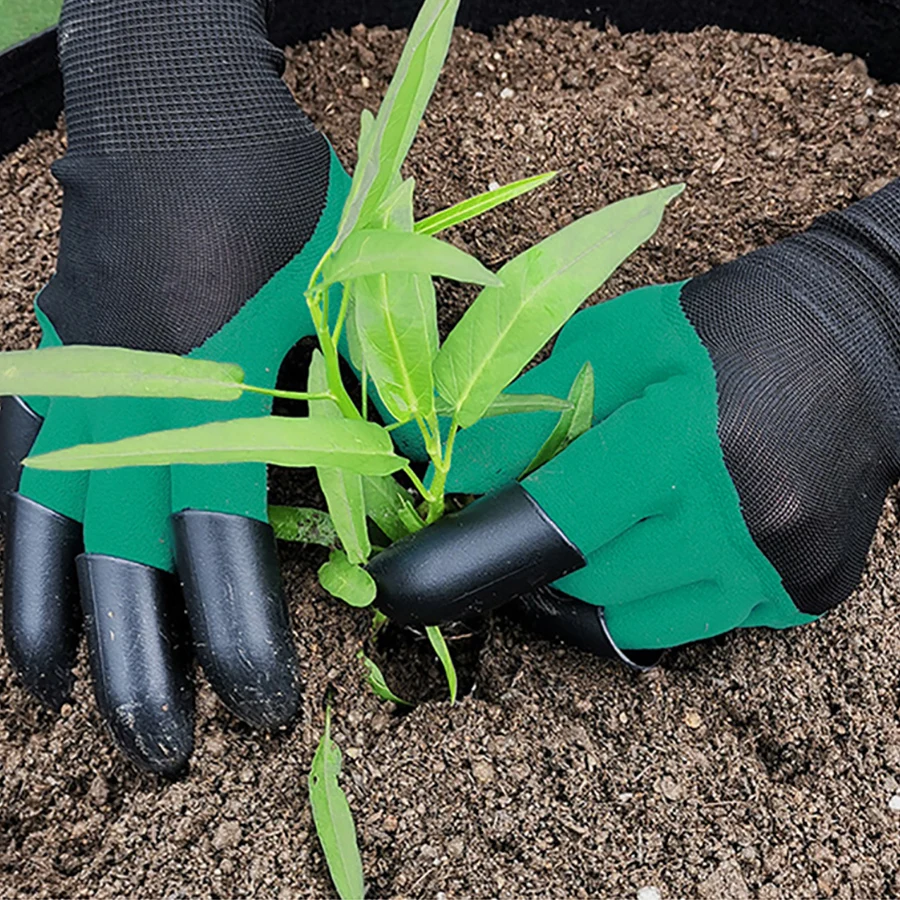 1 Pair Horticultural Gloves With Claws, Suitable For Digging Gardening Suitable For Hand Protection In Plantation And Yard Work