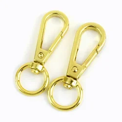 Versatile Metal Buckle Set: Small Carabiner Lobster Clasps for Bags, Straps, Dog Collars, Keychains, and DIY Projects (KGold)