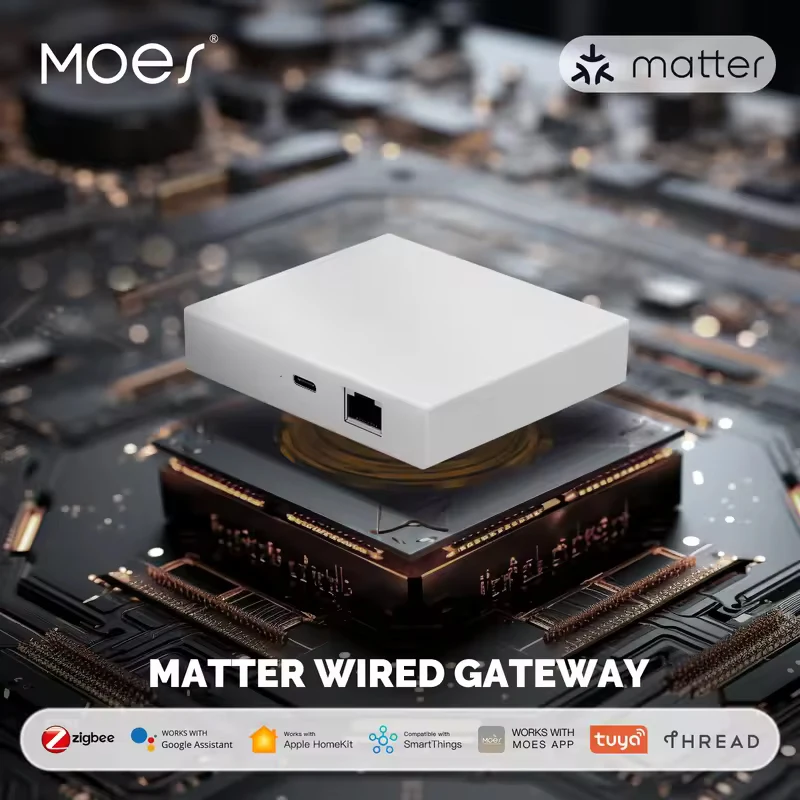 Tuya Zigbee Matter Thread Gateway, Smart Home Bridge Matter Hub Support Voice Co