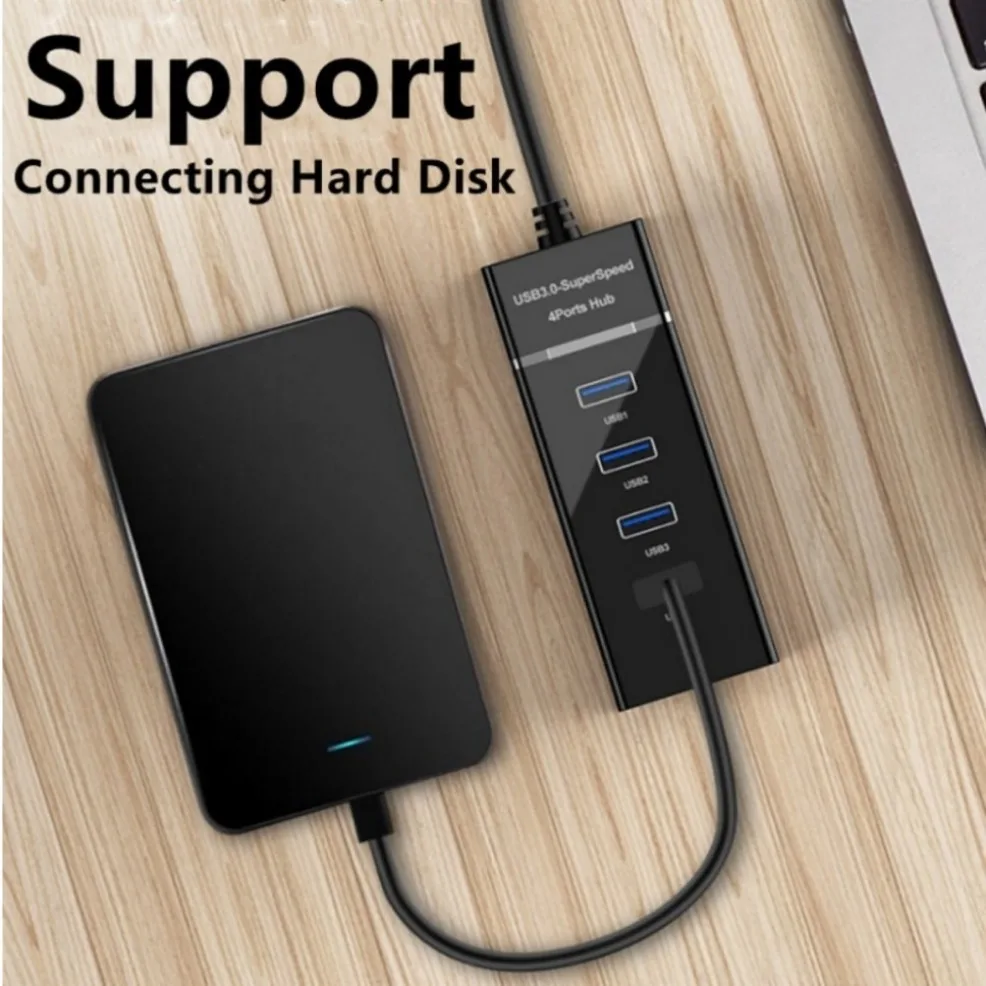 4 Port USB Hub 3.0 USB Splitter Multi USB Hub Extensions Fast Data Transmission OTG Adapter For Computer Xiaomi Macbook Pro Air 5