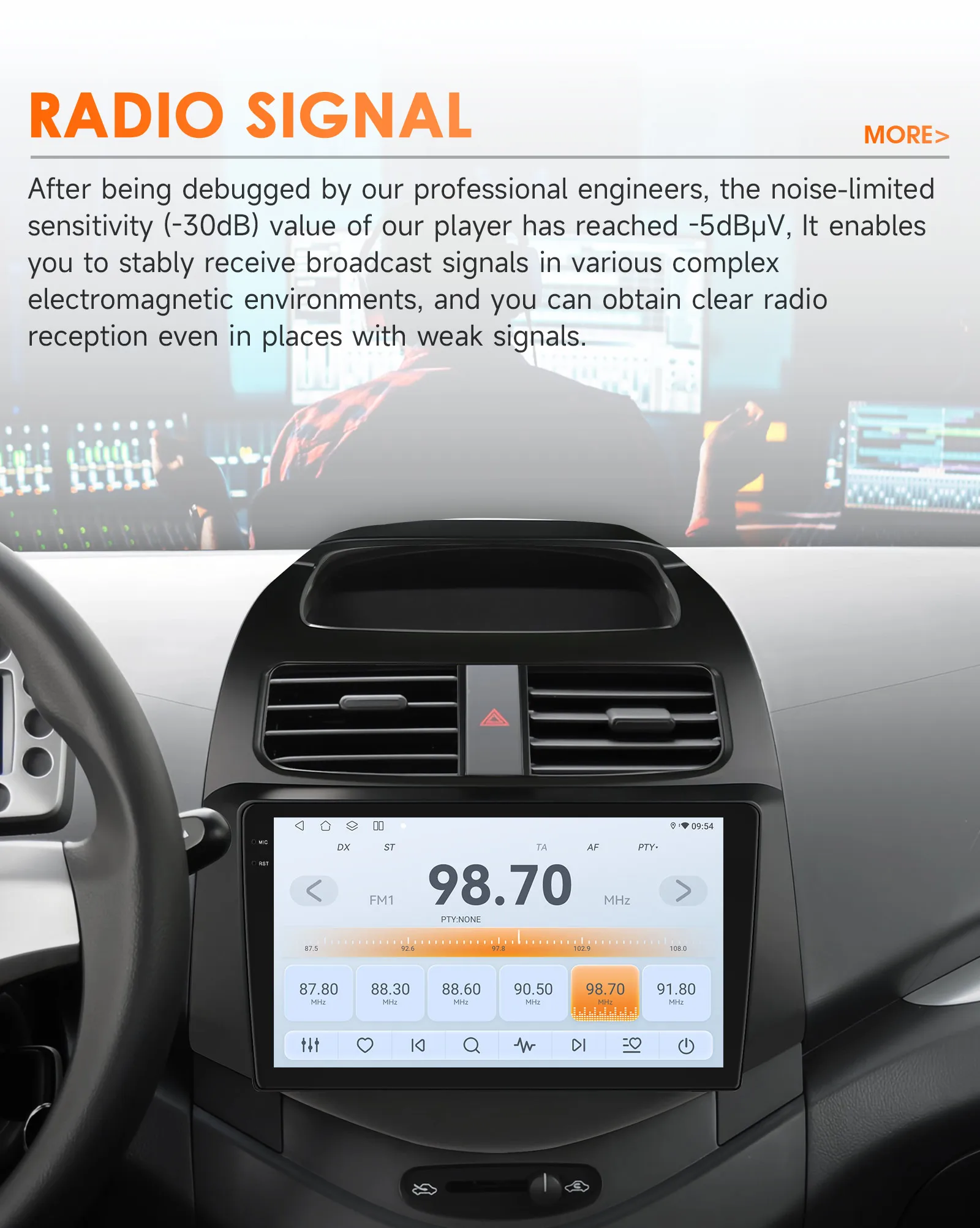 9-Zoll-Wireless-Carplay-Android-Auto-Autoradio für Chevrolet Spark Beat Matiz Creative 2010 2011 2012 2013 2014 Multimedia-Player GPS – Detail 19