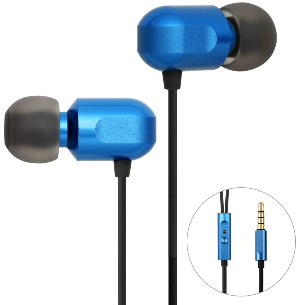 GGMM C700 Earphone Headset In-Ear Earphones with Mic 3.5mm Metal Bass Headsets Earphone for Phone PC Earphones Gaming Headset