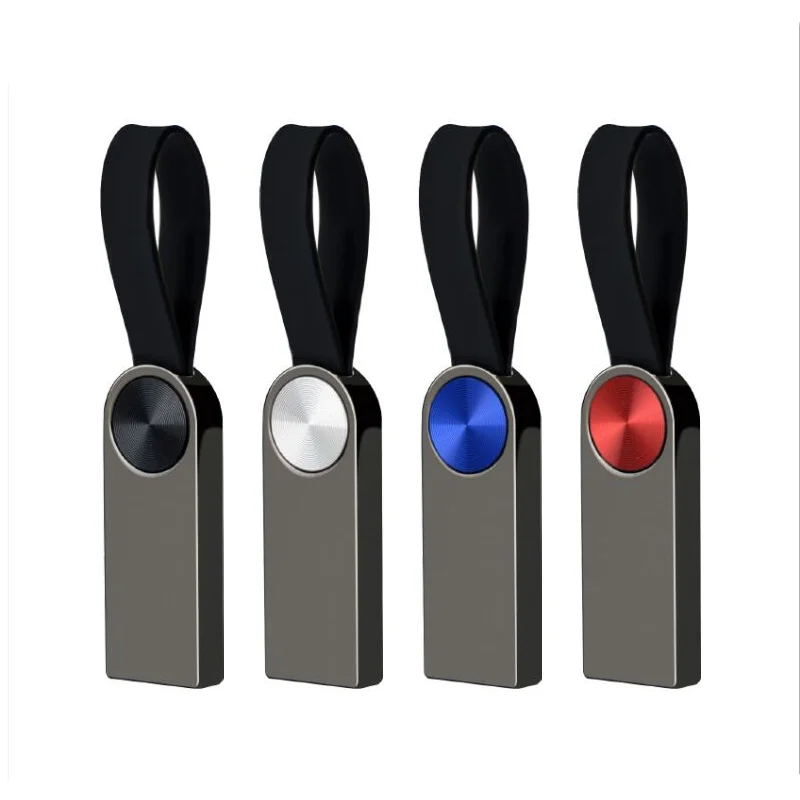 Bonne qualité étanche Usb clé USB clé 4GB 8GB 16G 32G 64G métal clé carte mémoire clé avec porte-clés cadeau