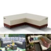 420D Outdoor V-Shaped Heavy Sofa Cover Duty Sectional Lawn Patio Furniture Cover Waterproof Sturdy  Patio Sectional Couch Cover 1
