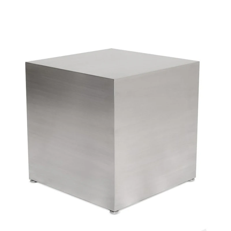 

Итальянский металлический журнальный столик из нержавеющей стали, зеркальный дизайн, современный минималистичный высококлассный боковой столик для виллы, гостиной