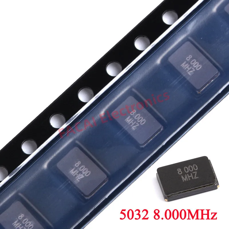 5032 8.000MHz 8MHZ 8.000 8 MHz 8.000M 8M Hz SMD Passive Crystal Quartz Resonator &plusmn; 20PPM 20PF 5.0*3.2mm 2Pin 10pcs/lot crystal oscillator quartz resonator