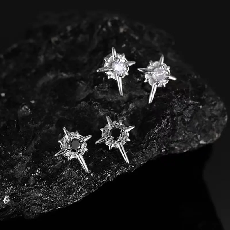 Ear clip 1 pair north star magnet for men women without ear holes