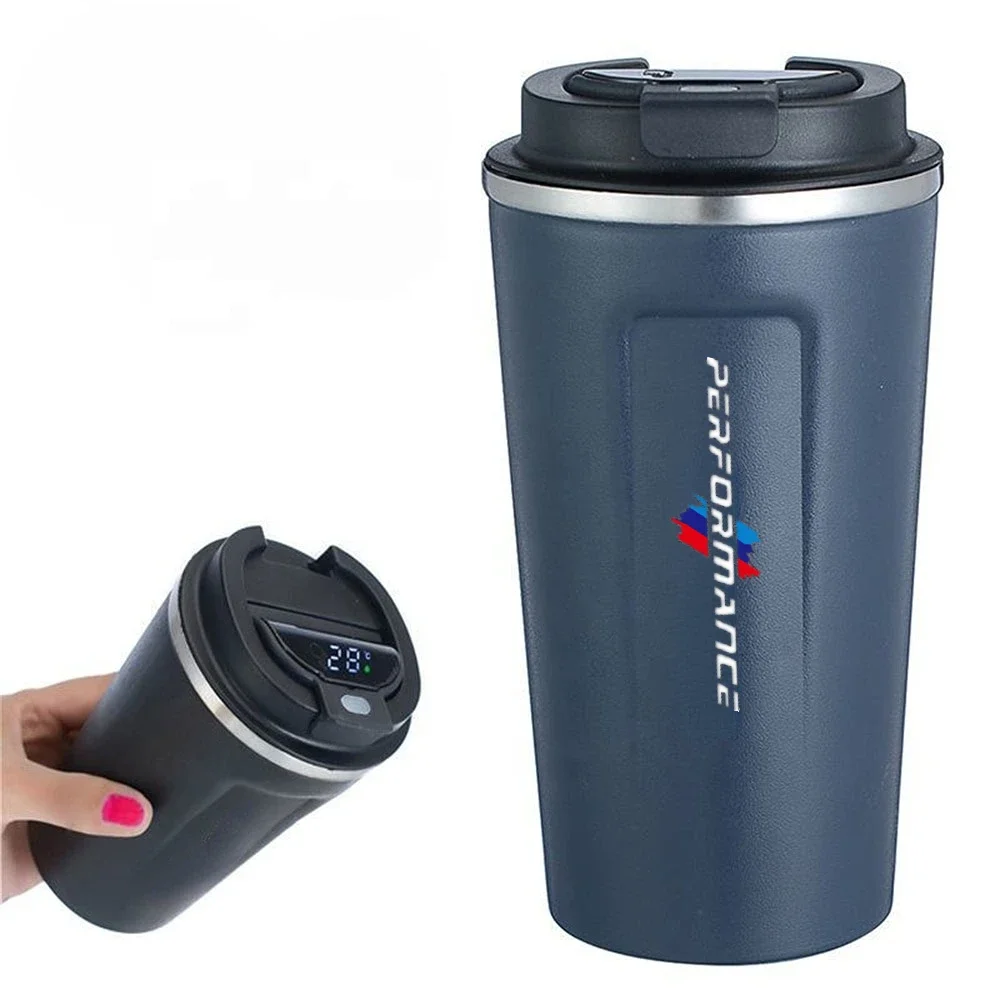 

510ml car coffee cup for Bmw E46 F20 E60 E93 F10 X3 X5 M E36 F30 G20 F31 E92 F40 304 stainless steel intelligent coffee cup