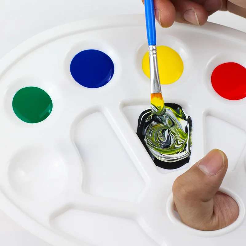 Color Palette Pigment Tray Plastic Suitable for Art Students Beginner Easy to Clean Office Educational Supplies Equipment