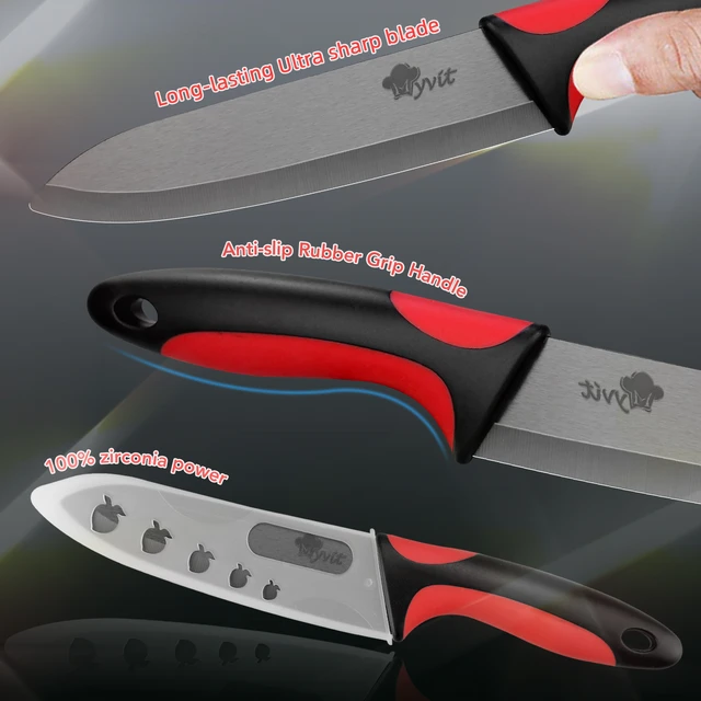 Kitchen Ceramic Knife Set Professional W/ Sheaths Super Sharp Rust Proof  Stain Resistant Chef Utility Knives Fruit Paring Knife - AliExpress