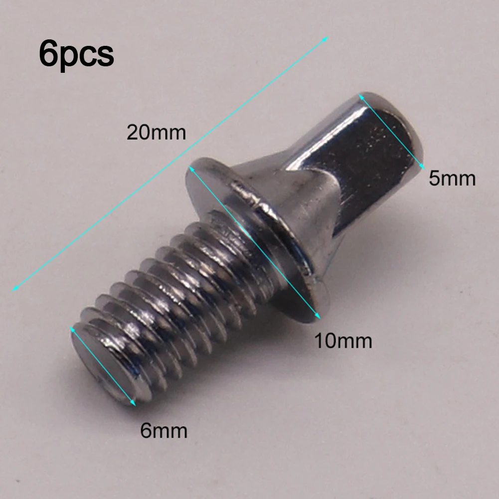 6 stücke Trommel Spannstange Schrauben 20/25/25mm Metall Gewinde Außen Quadratische Schrauben Für Snare Drum bolzen Zubehör – Detail 14