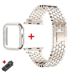 Premium Stainless Steel Watch Band Strap - Elegant Wristband Bracelet for Ultra 3 2 49mm (Starlight band case)